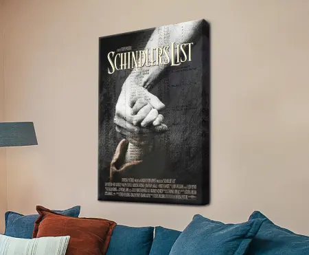 classic movie print | Schindler's List Movie Poster - retro film poster canvas, vintage and ready to hang