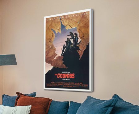 cinema poster piece | The Goonies Film Poster - classic movie poster print, vintage and ready to hang