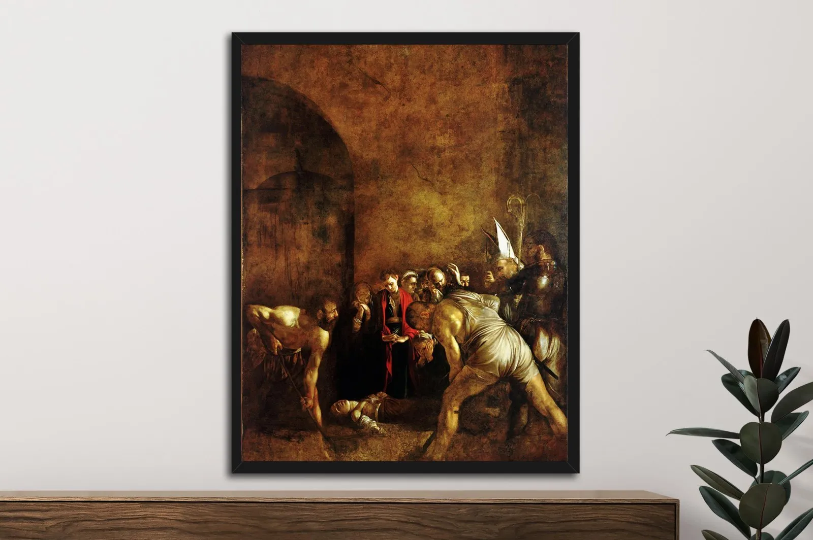 A classic artwork shown as a framed wall print from Canvas Prints Perth