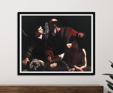 Canvas print of The Sacrifice of Isaac by Caravaggio