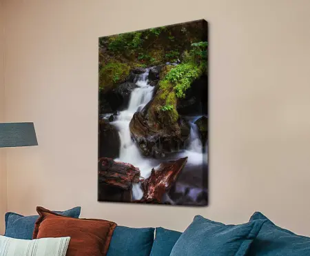 Canvas print of Cascade Locks waterfall