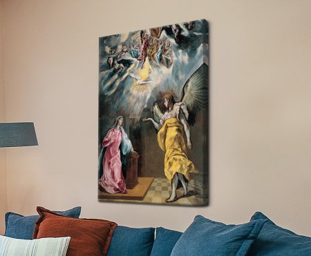 Canvas print of The Annunciation by El Greco