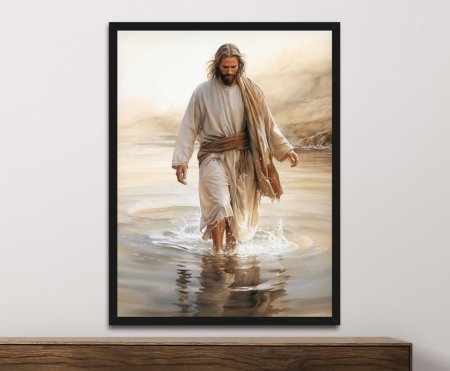 Framed wall art of Sacred Steps Across the Water