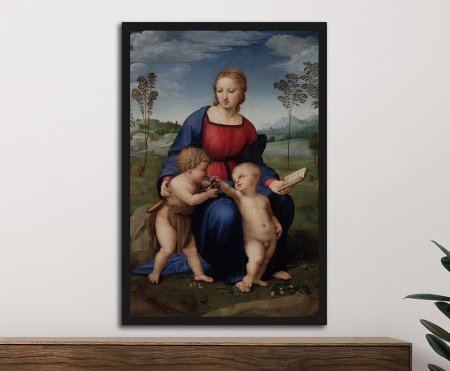 Framed wall art of Madonna del Cardellino by Raphael