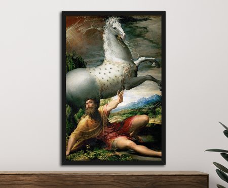 Framed wall art of The Conversion of Saint Paul by Parmigianino