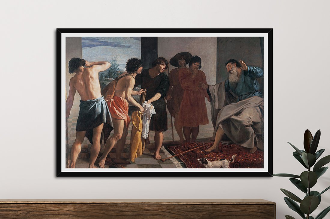 framed print of Joseph's Tunic by Diego Velázquez