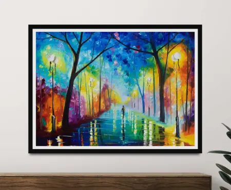Fog in the Park - Leonid Afremov