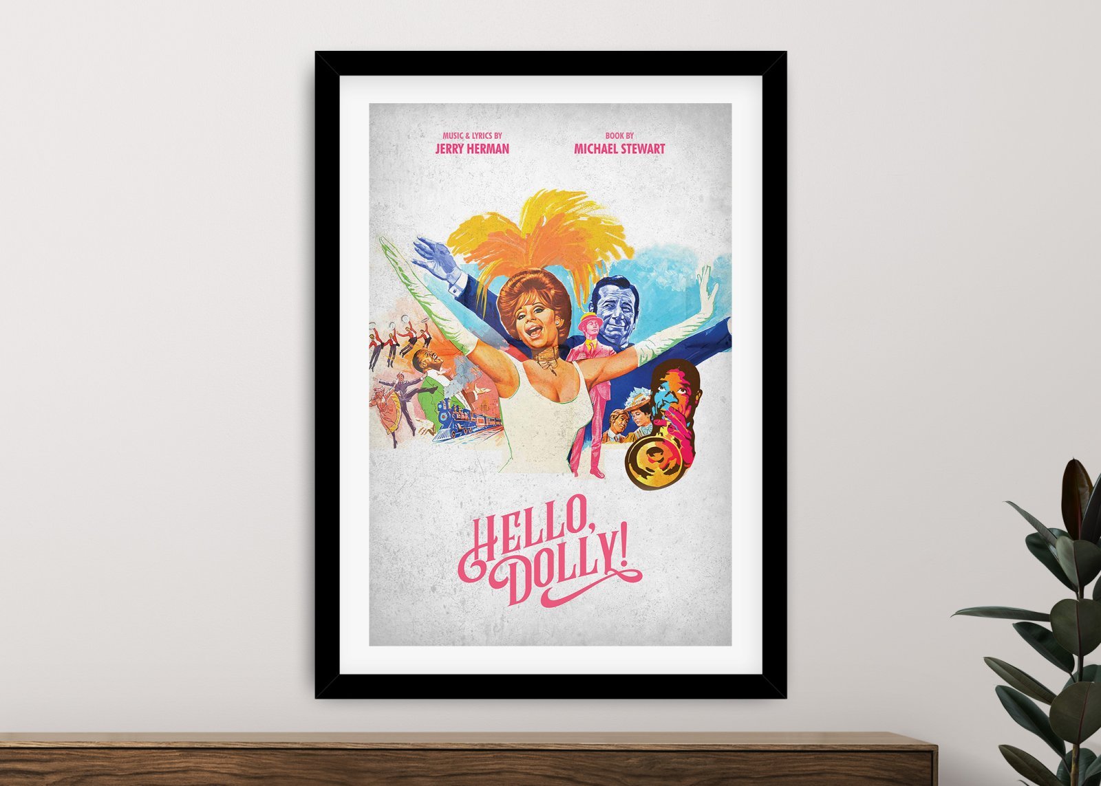 framed print of the Hello, Dolly Musical Poster