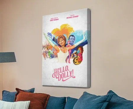 stretched canvas print of the Hello, Dolly Musical Poster