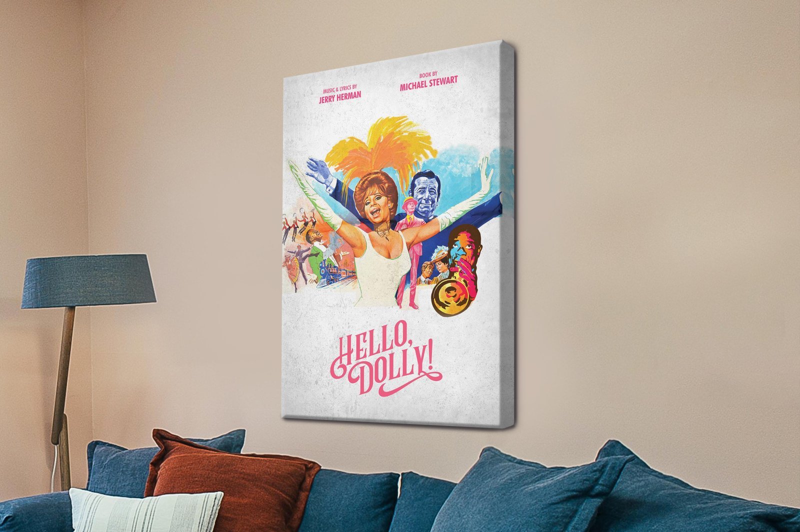 stretched canvas print of the Hello, Dolly Musical Poster