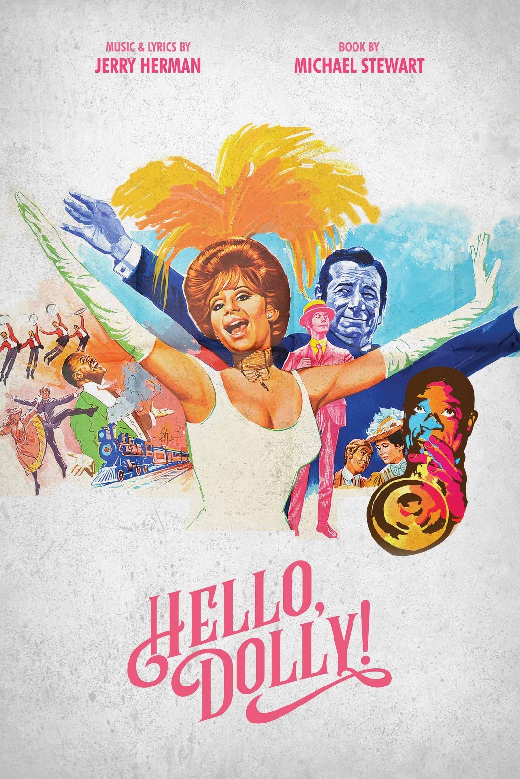 the Hello, Dolly Musical Poster print styled in a Perth room setting