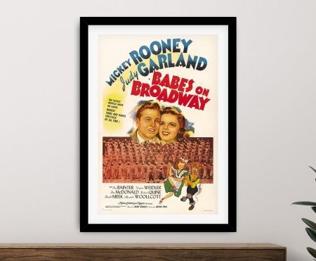 framed print of the Babes on Broadway Movie Poster