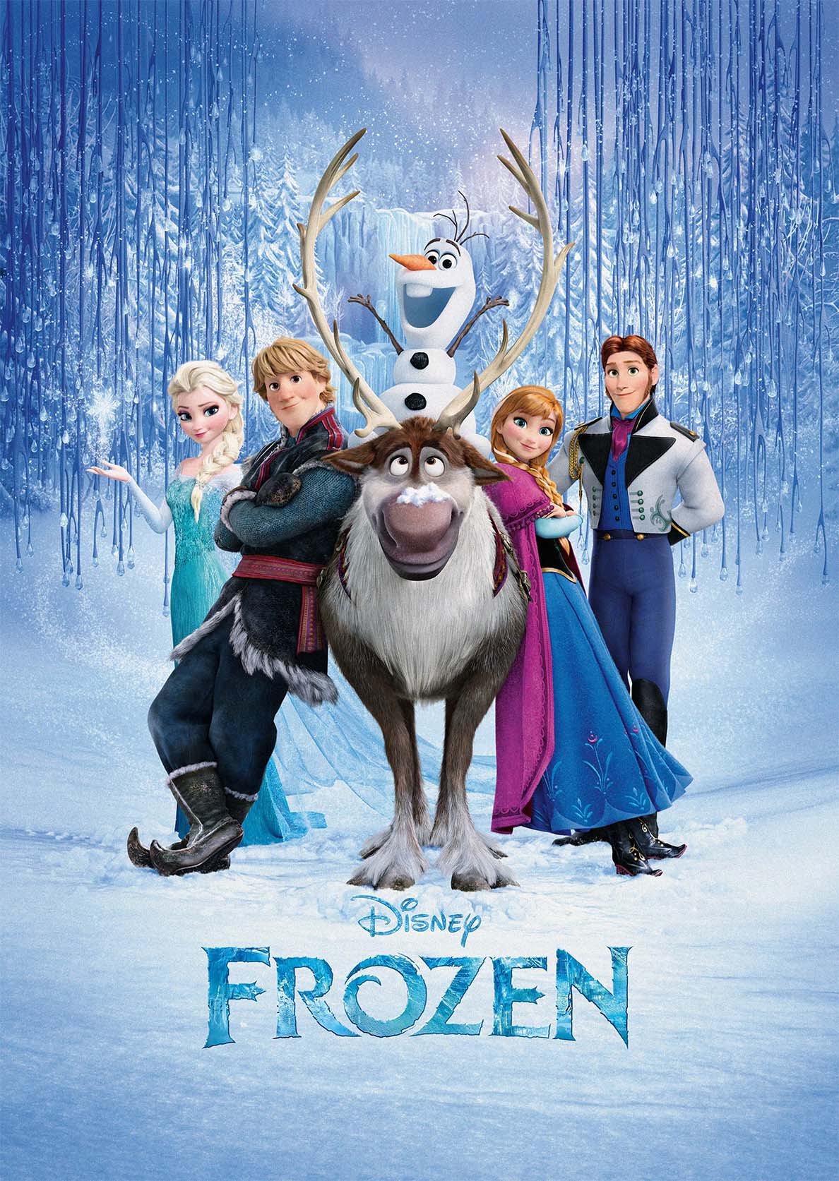 Wall art print of Frozen, fresh frosted blues and shimmering white brightening a Perth kids' playroom.
