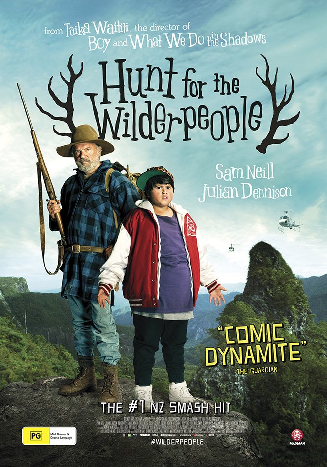 Cult-cinema print of Hunt for the Wilderpeople, earthy woodland colour for a cosy Perth den.