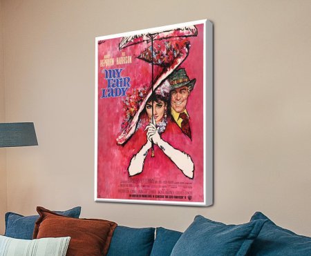 stretched canvas print of the My Fair Lady Vintage Poster