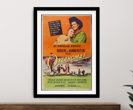 framed print of the Oklahoma Film Poster