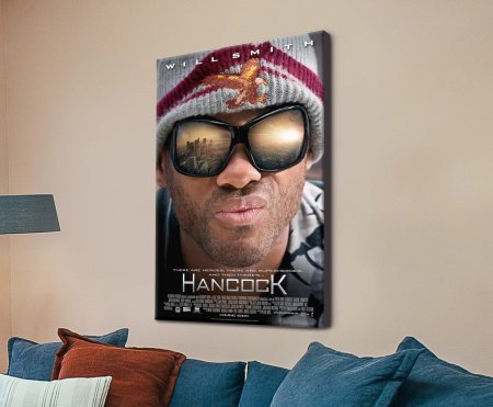 Premium canvas featuring Hancock Movie Poster
