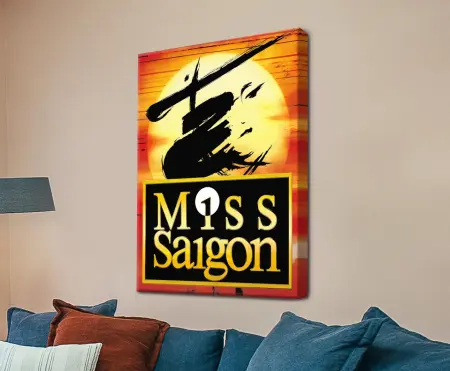 Premium canvas featuring Miss Saigon Broadway Poster