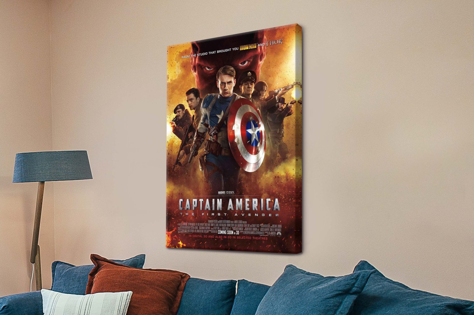 Canvas wall art of Captain America: The First Avenger