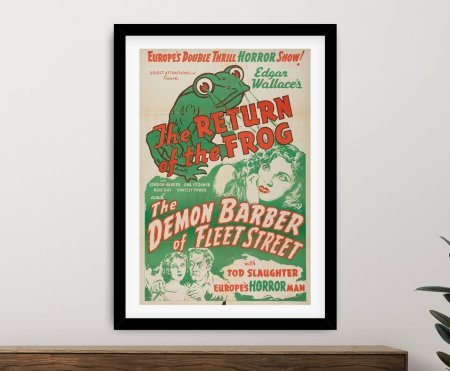 Gallery canvas print of The Demon Barber & The Frog Poster