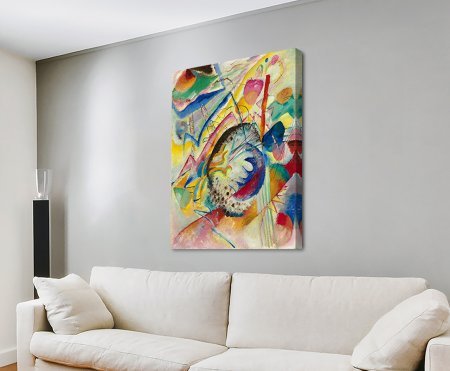 Ready-to-hang canvas showing Grosse Studie by Kandinsky