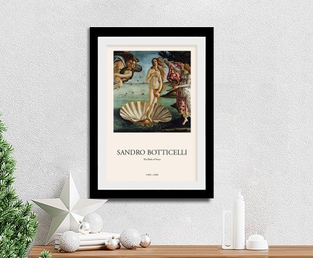 Premium canvas featuring The Birth of Venus Modern Composition
